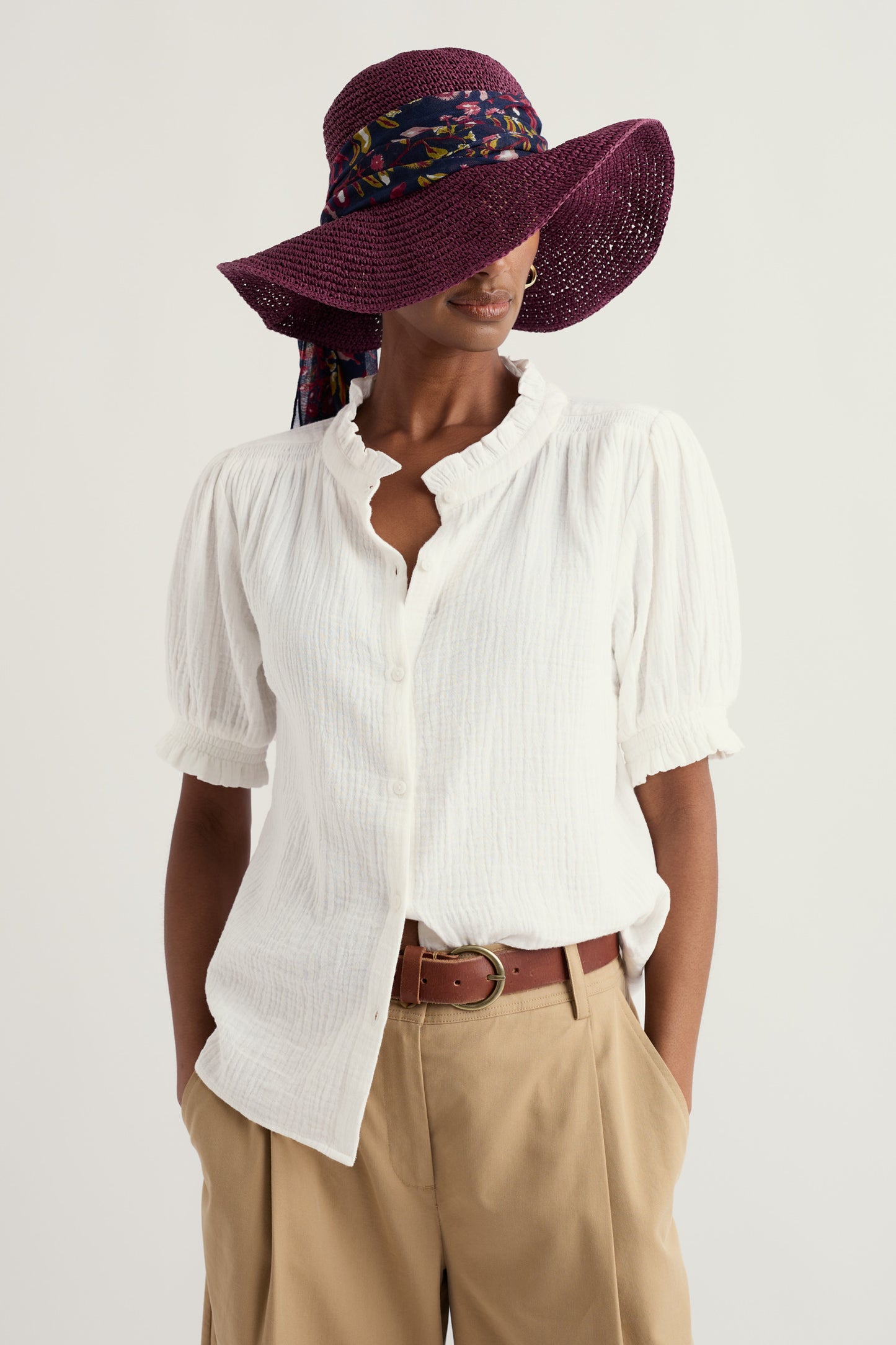 Sculpture Garden Wide Brim Sunhat
